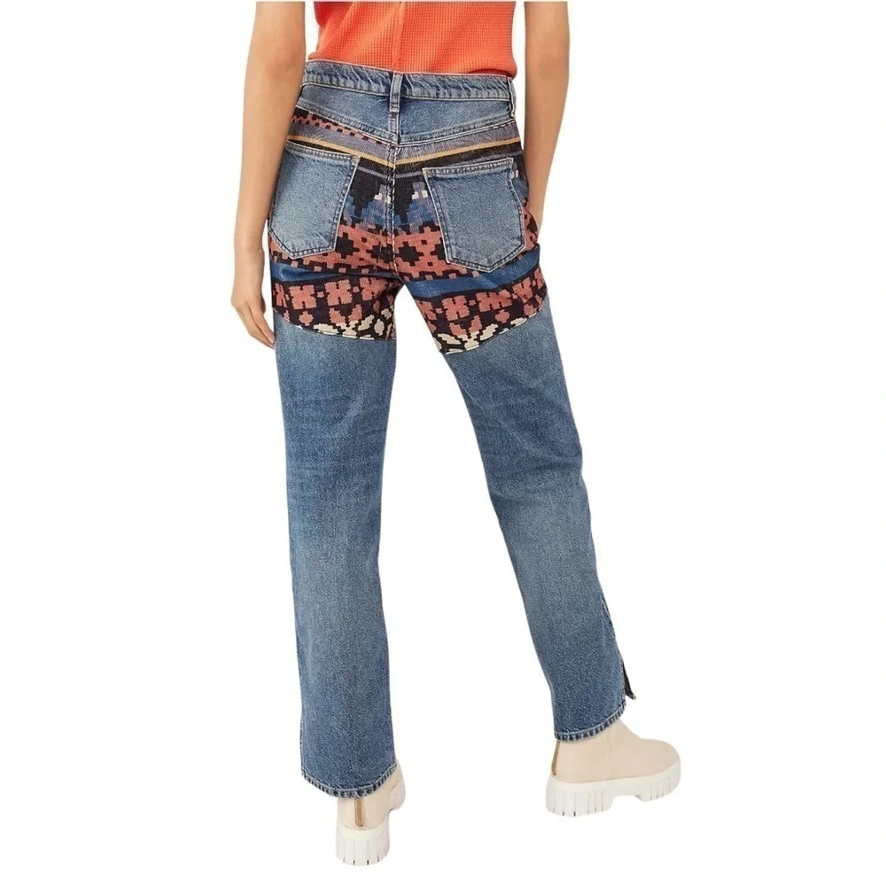 Free People Rocky Mountain Straight Leg Jeans US 26
